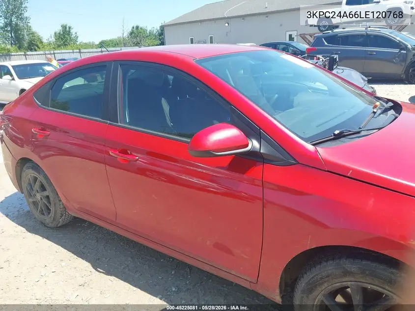 2020 Hyundai Accent Se VIN: 3KPC24A66LE120768 Lot: 45225081