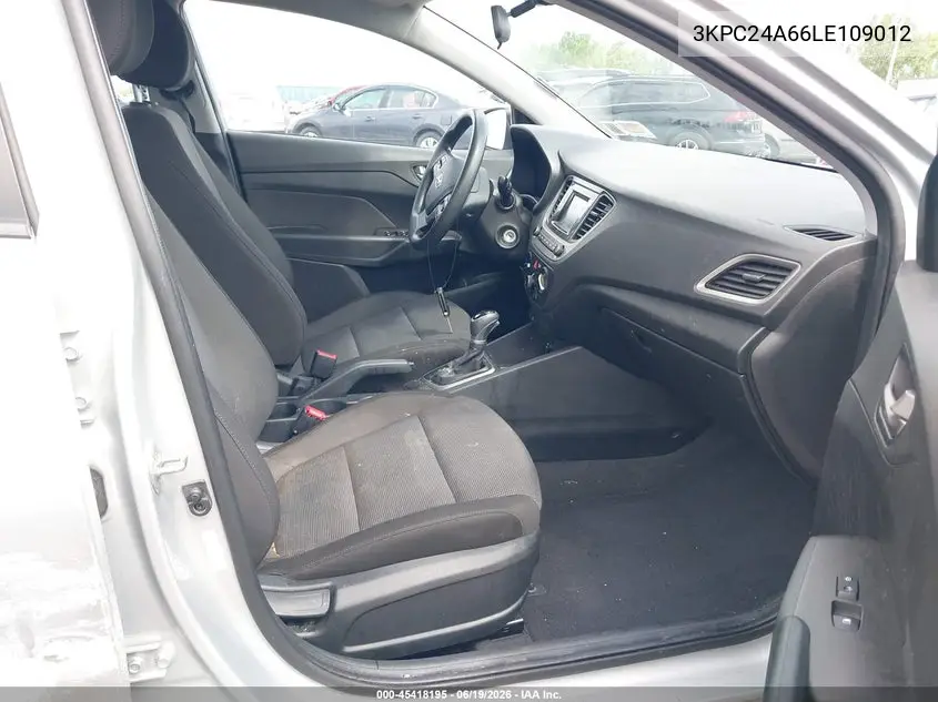 2020 Hyundai Accent Se VIN: 3KPC24A66LE109012 Lot: 45418195
