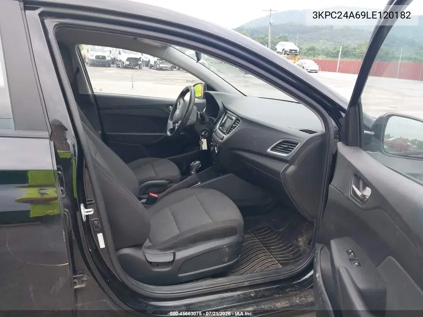 2020 Hyundai Accent Se VIN: 3KPC24A69LE120182 Lot: 45663075