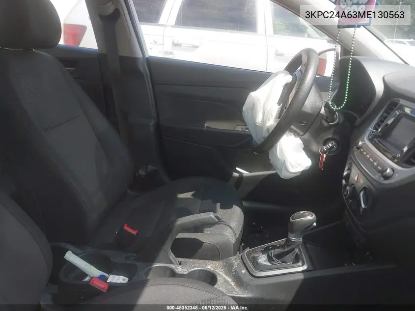 2021 Hyundai Accent Se VIN: 3KPC24A63ME130563 Lot: 45352348