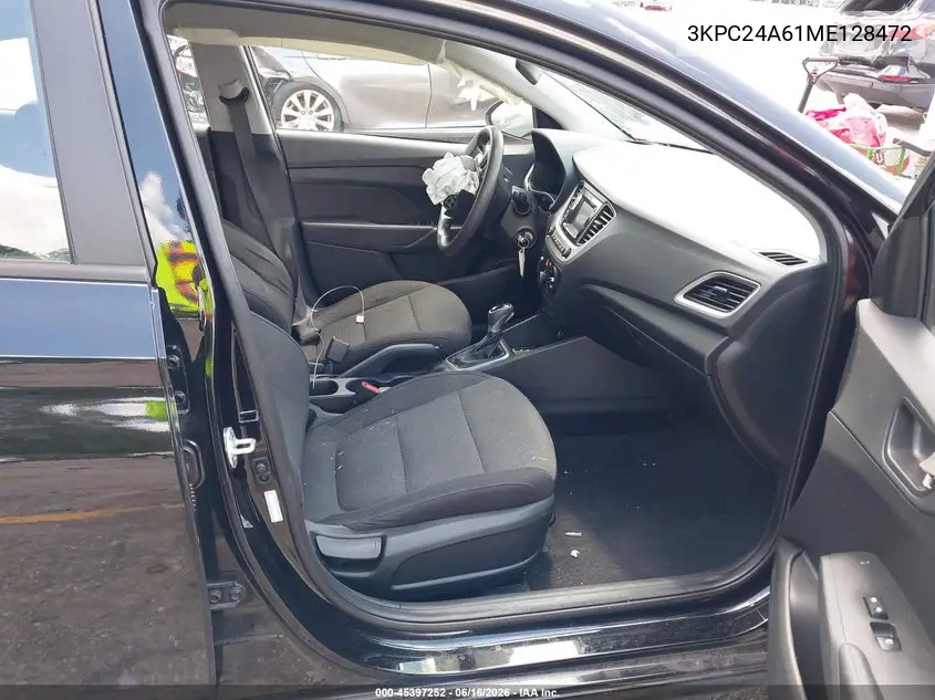 2021 Hyundai Accent Se VIN: 3KPC24A61ME128472 Lot: 45397252