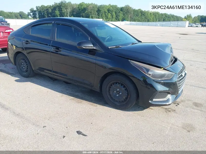 2021 Hyundai Accent Se VIN: 3KPC24A61ME134160 Lot: 45612624