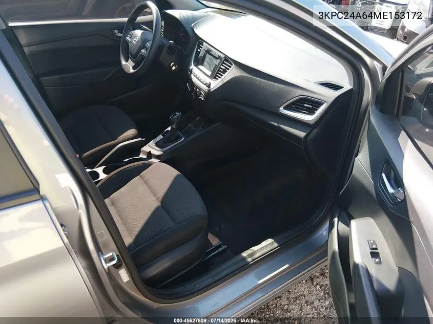 2021 Hyundai Accent Se VIN: 3KPC24A64ME153172 Lot: 45627609