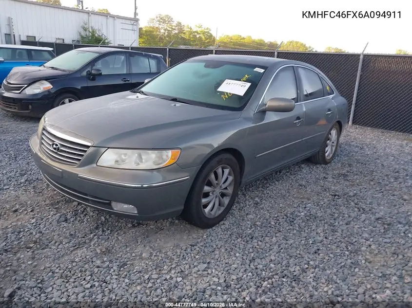 2006 Hyundai Azera Limited/Se VIN: KMHFC46FX6A094911 Lot: 44777749