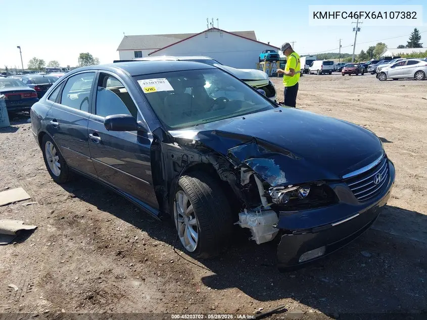 2006 Hyundai Azera Limited/Se VIN: KMHFC46FX6A107382 Lot: 45203702