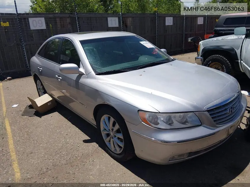 2006 Hyundai Azera Limited/Se VIN: KMHFC46F86A053063 Lot: 45230820