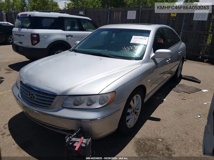 2006 Hyundai Azera Limited/Se VIN: KMHFC46F86A053063 Lot: 45230820