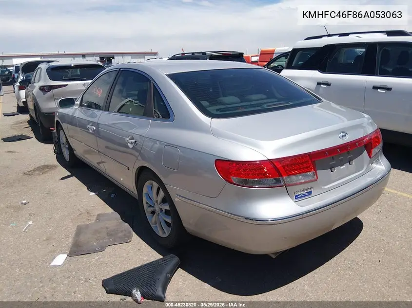 2006 Hyundai Azera Limited/Se VIN: KMHFC46F86A053063 Lot: 45230820