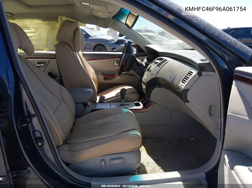 2006 Hyundai Azera Limited/Se VIN: KMHFC46F96A061754 Lot: 45392644