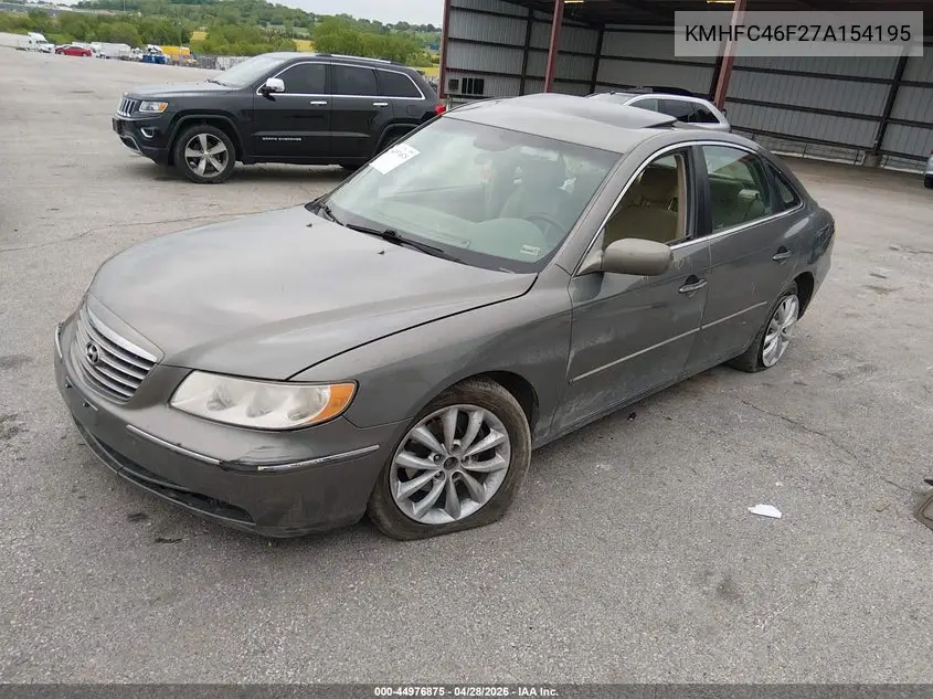 2007 Hyundai Azera Limited/Se VIN: KMHFC46F27A154195 Lot: 44976875