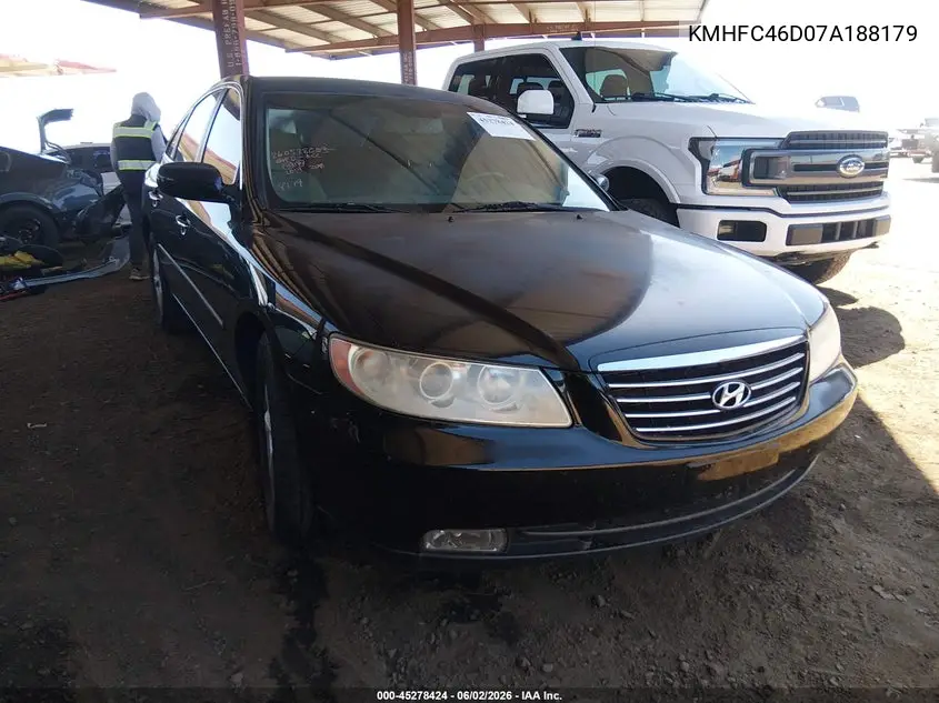 2007 Hyundai Azera Gls VIN: KMHFC46D07A188179 Lot: 45278424