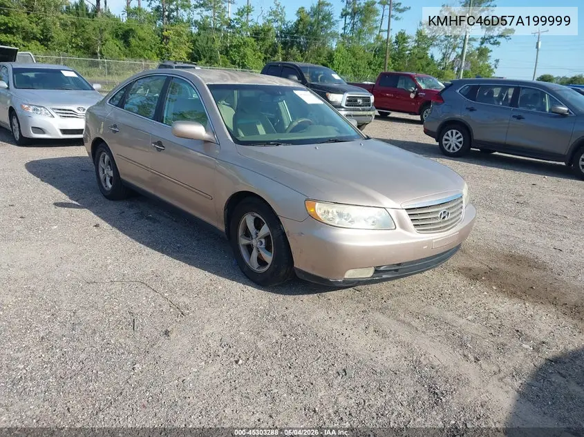 2007 Hyundai Azera Gls VIN: KMHFC46D57A199999 Lot: 45303288