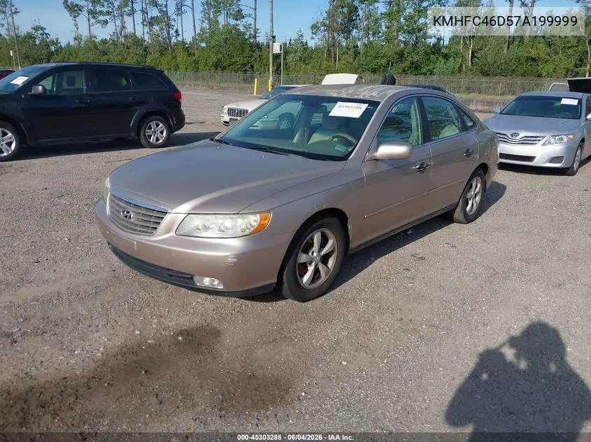 2007 Hyundai Azera Gls VIN: KMHFC46D57A199999 Lot: 45303288
