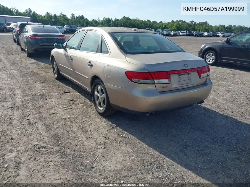 2007 Hyundai Azera Gls VIN: KMHFC46D57A199999 Lot: 45303288