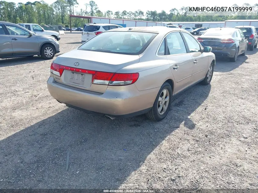 2007 Hyundai Azera Gls VIN: KMHFC46D57A199999 Lot: 45303288