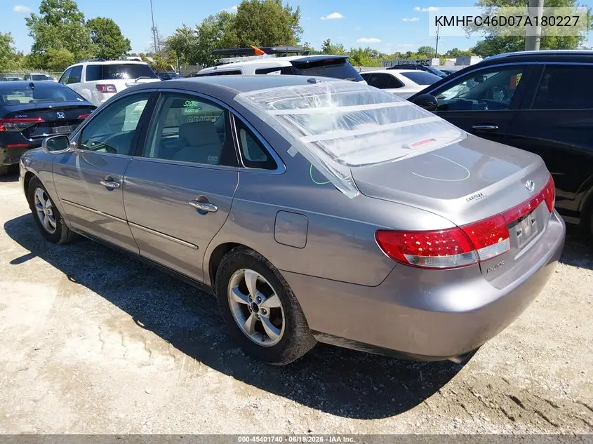2007 Hyundai Azera Gls VIN: KMHFC46D07A180227 Lot: 45401740
