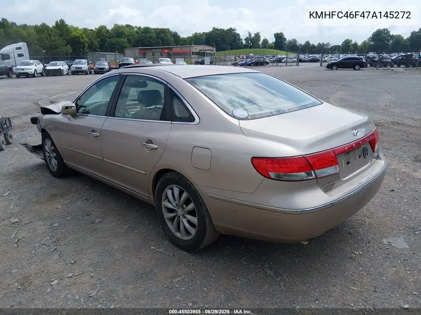 2007 Hyundai Azera Limited/Se VIN: KMHFC46F47A145272 Lot: 45503955