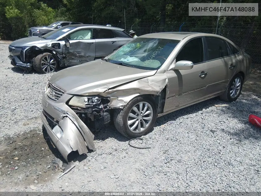 2007 Hyundai Azera Limited/Se VIN: KMHFC46F47A148088 Lot: 45688337
