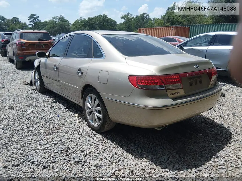 2007 Hyundai Azera Limited/Se VIN: KMHFC46F47A148088 Lot: 45688337