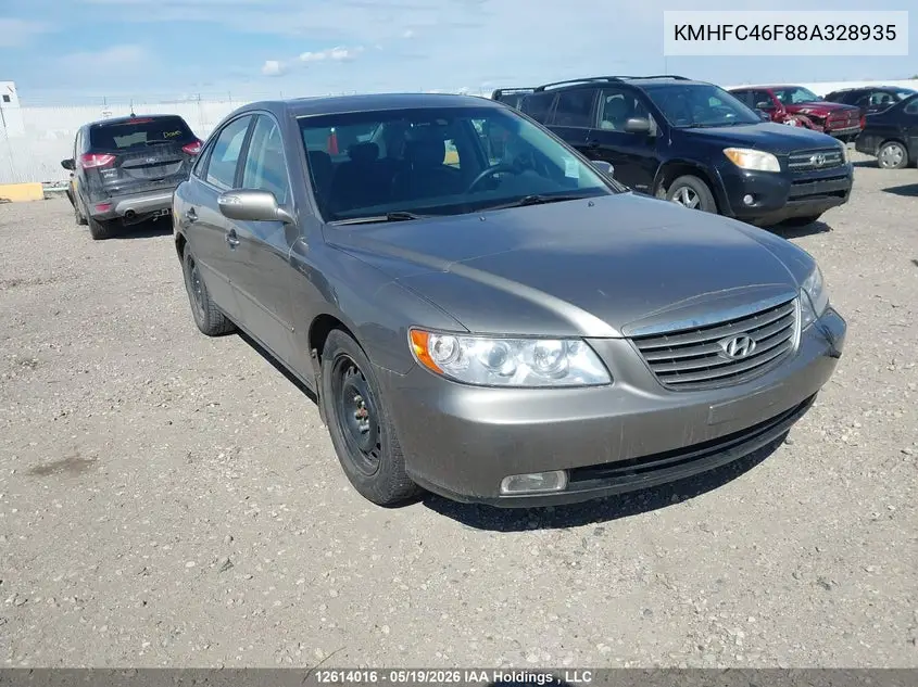 2008 Hyundai Azera Se/Limited VIN: KMHFC46F88A328935 Lot: 12614016