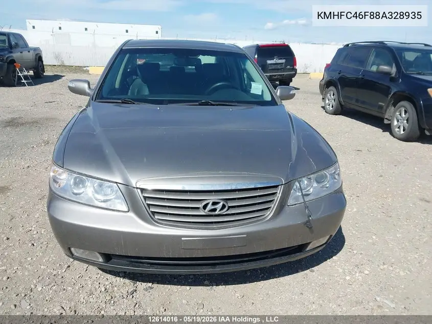 2008 Hyundai Azera Se/Limited VIN: KMHFC46F88A328935 Lot: 12614016