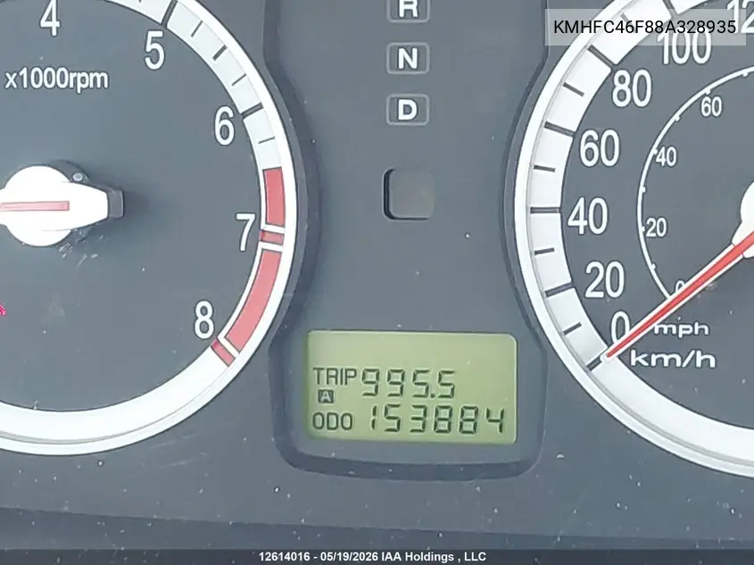 2008 Hyundai Azera Se/Limited VIN: KMHFC46F88A328935 Lot: 12614016