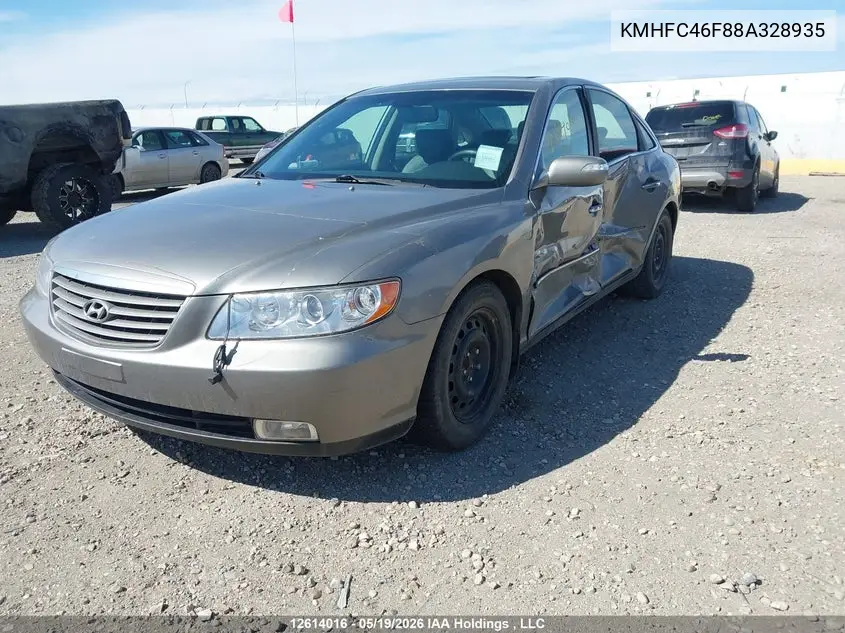 2008 Hyundai Azera Se/Limited VIN: KMHFC46F88A328935 Lot: 12614016