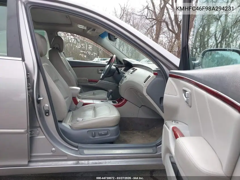 2008 Hyundai Azera Limited VIN: KMHFC46F98A294231 Lot: 44730072