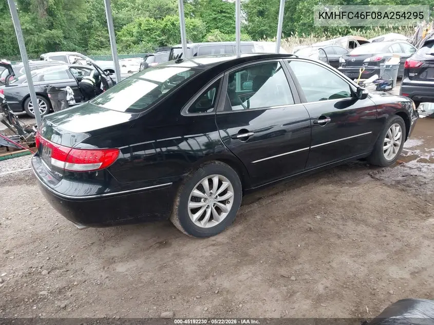 2008 Hyundai Azera Limited VIN: KMHFC46F08A254295 Lot: 45192230