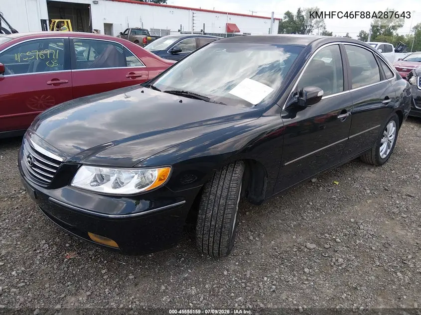 2008 Hyundai Azera Limited VIN: KMHFC46F88A287643 Lot: 45555159