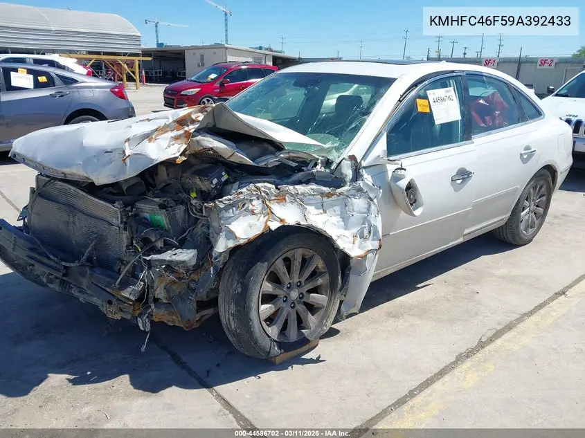 2009 Hyundai Azera Limited VIN: KMHFC46F59A392433 Lot: 44586702