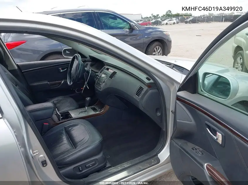 2009 Hyundai Azera Gls VIN: KMHFC46D19A349920 Lot: 45354932