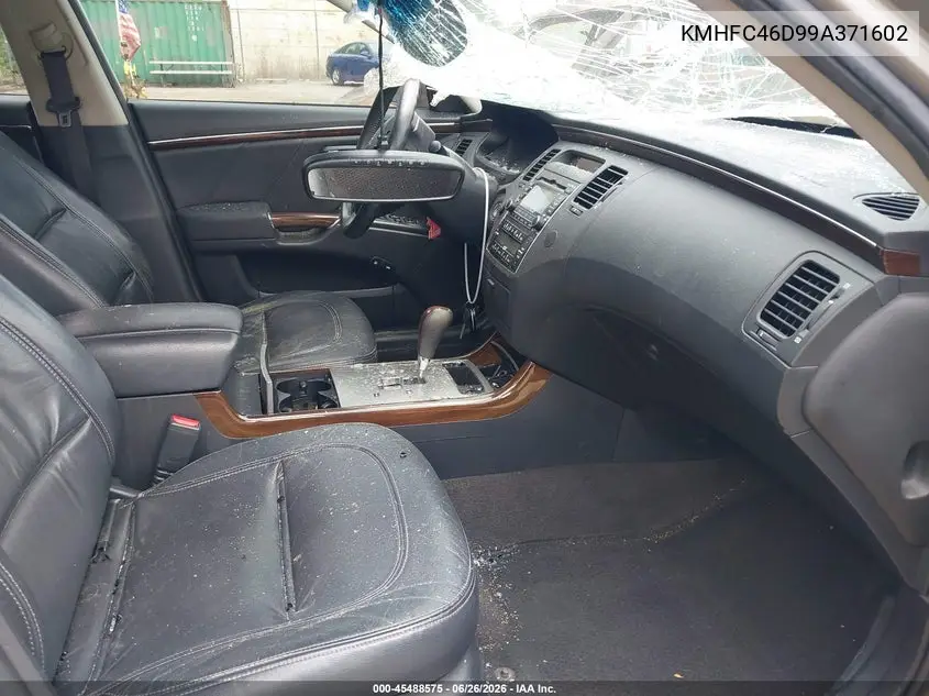 2009 Hyundai Azera Gls VIN: KMHFC46D99A371602 Lot: 45488575