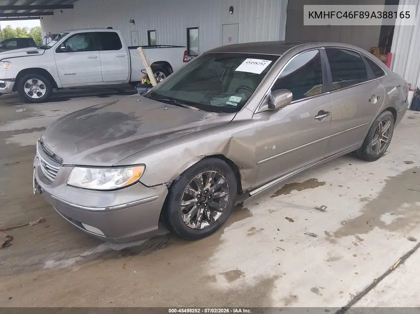 2009 Hyundai Azera Limited VIN: KMHFC46F89A388165 Lot: 45498252