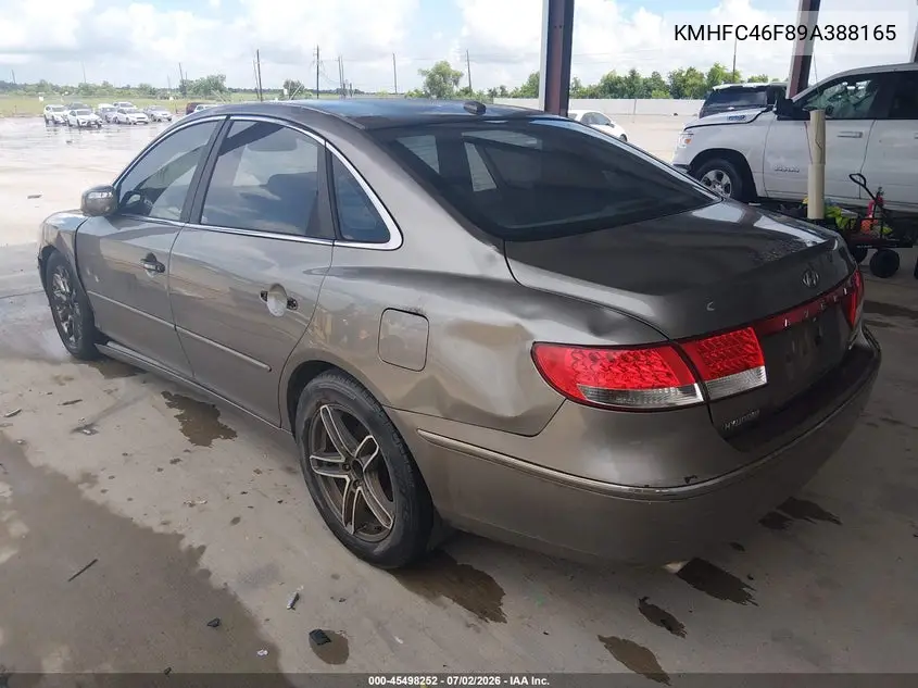2009 Hyundai Azera Limited VIN: KMHFC46F89A388165 Lot: 45498252