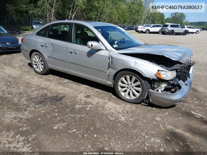 2009 Hyundai Azera Gls VIN: KMHFC46D79A380637 Lot: 45519685