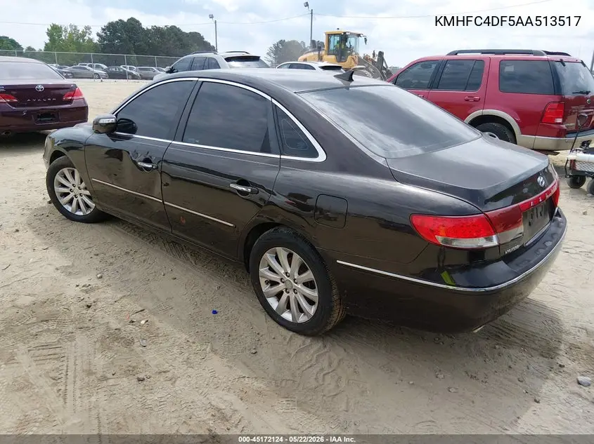 2010 Hyundai Azera Limited VIN: KMHFC4DF5AA513517 Lot: 45172124