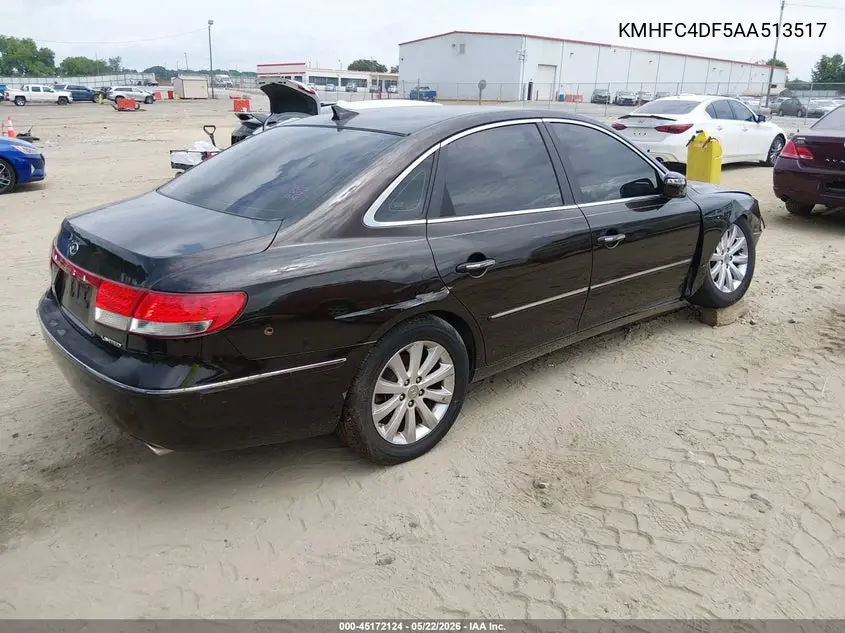 2010 Hyundai Azera Limited VIN: KMHFC4DF5AA513517 Lot: 45172124
