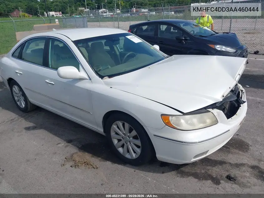2010 Hyundai Azera Gls VIN: KMHFC4DD3AA460444 Lot: 45231399