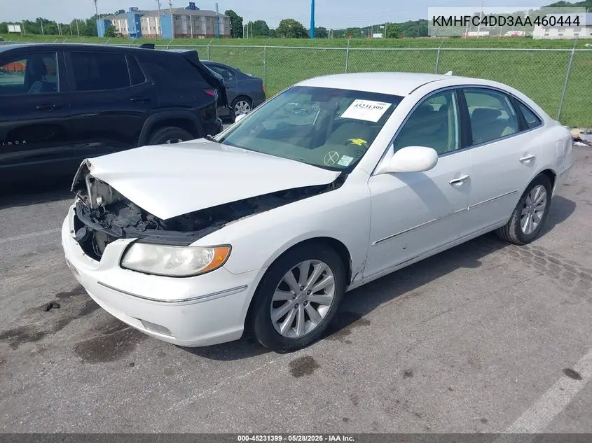 2010 Hyundai Azera Gls VIN: KMHFC4DD3AA460444 Lot: 45231399