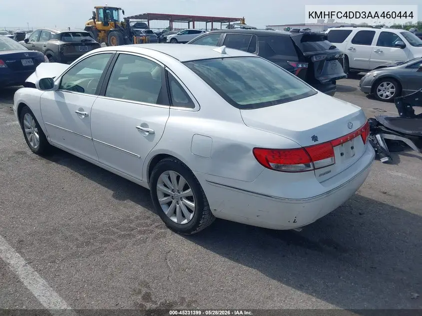 2010 Hyundai Azera Gls VIN: KMHFC4DD3AA460444 Lot: 45231399