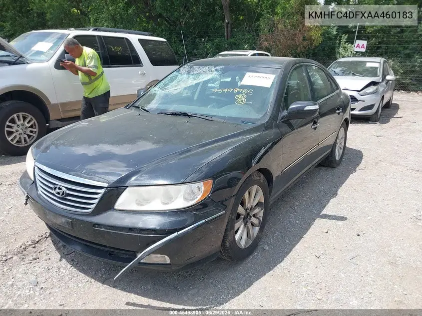 2010 Hyundai Azera Limited VIN: KMHFC4DFXAA460183 Lot: 45498905