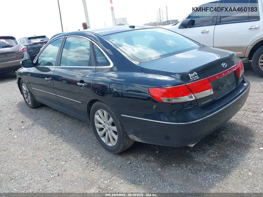 2010 Hyundai Azera Limited VIN: KMHFC4DFXAA460183 Lot: 45498905