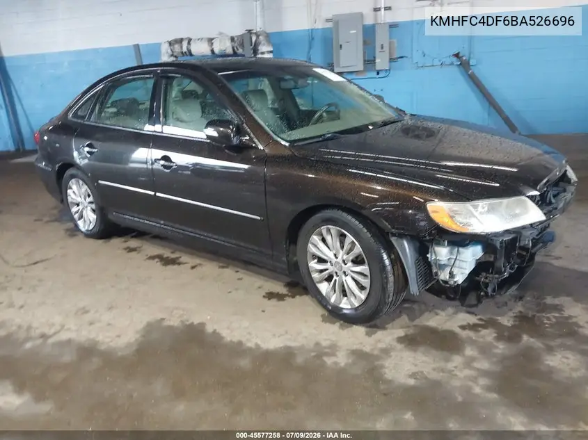 2011 Hyundai Azera Limited VIN: KMHFC4DF6BA526696 Lot: 45577258