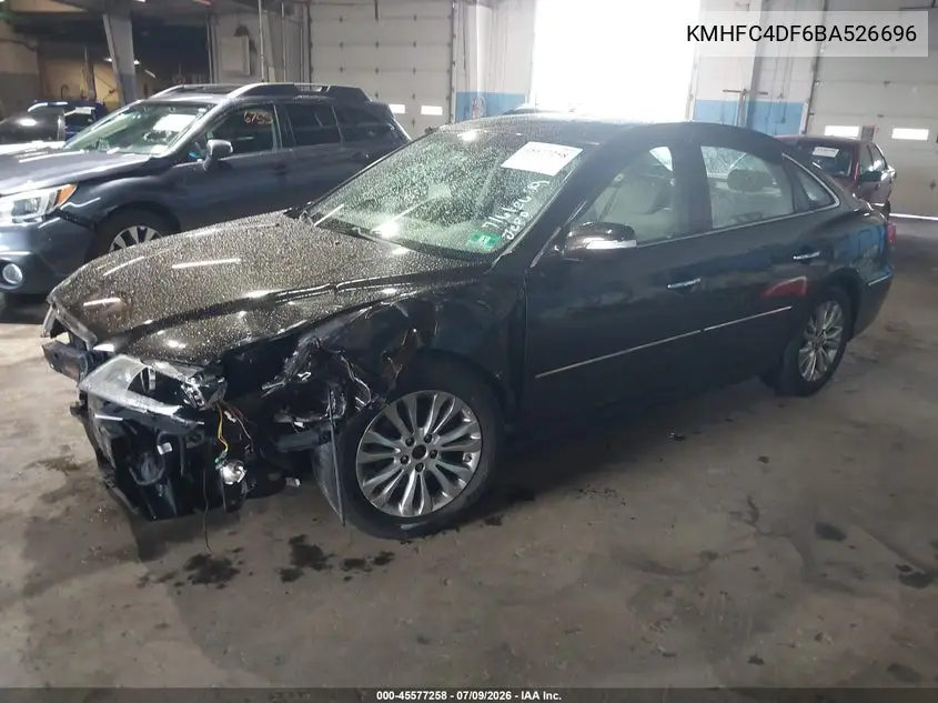 2011 Hyundai Azera Limited VIN: KMHFC4DF6BA526696 Lot: 45577258