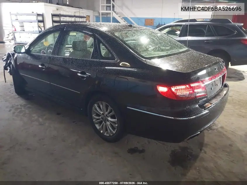 2011 Hyundai Azera Limited VIN: KMHFC4DF6BA526696 Lot: 45577258