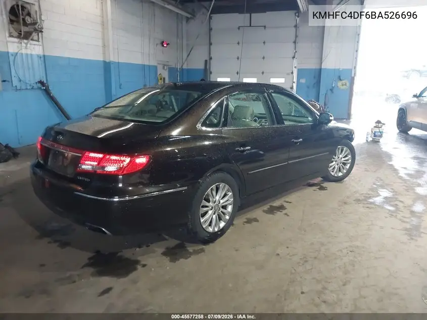 2011 Hyundai Azera Limited VIN: KMHFC4DF6BA526696 Lot: 45577258