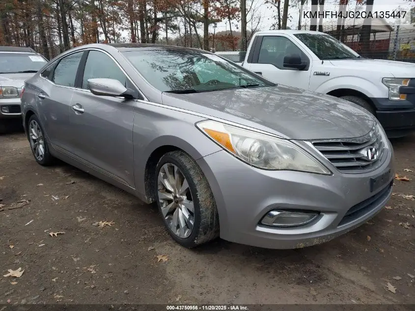 2012 Hyundai Azera VIN: KMHFH4JG2CA135447 Lot: 43750956