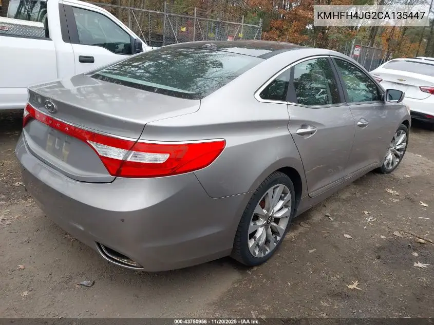 2012 Hyundai Azera VIN: KMHFH4JG2CA135447 Lot: 43750956
