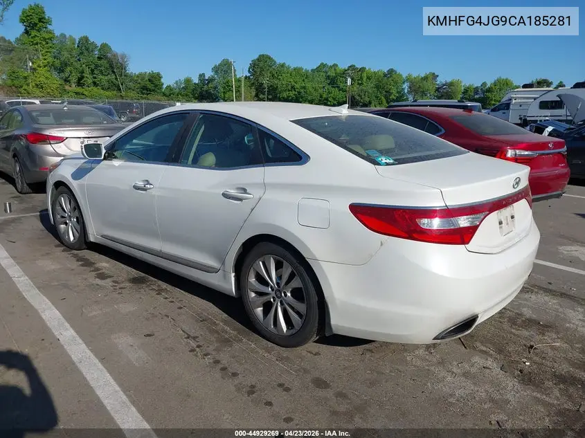 2012 Hyundai Azera VIN: KMHFG4JG9CA185281 Lot: 44929269